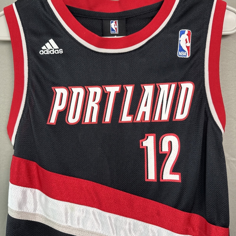 Adidas LaMarcus Aldridge Portland Trail Blazers Black NBA Jersey Youth Small - Picture 2 of 8